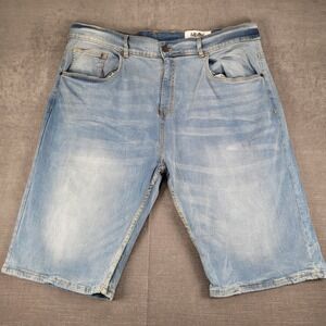 Evolution In Design Slim‎ Fit Jean Shorts Hip Hop Big & Tall Denim 46W